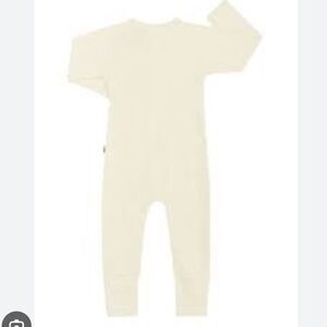 Bonds Waffle Zip Wondersuit In Cream Color Months NWT